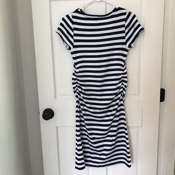 Liz Lange Maternity Navy and White Stripe Dress XS - Picture 6 of 7